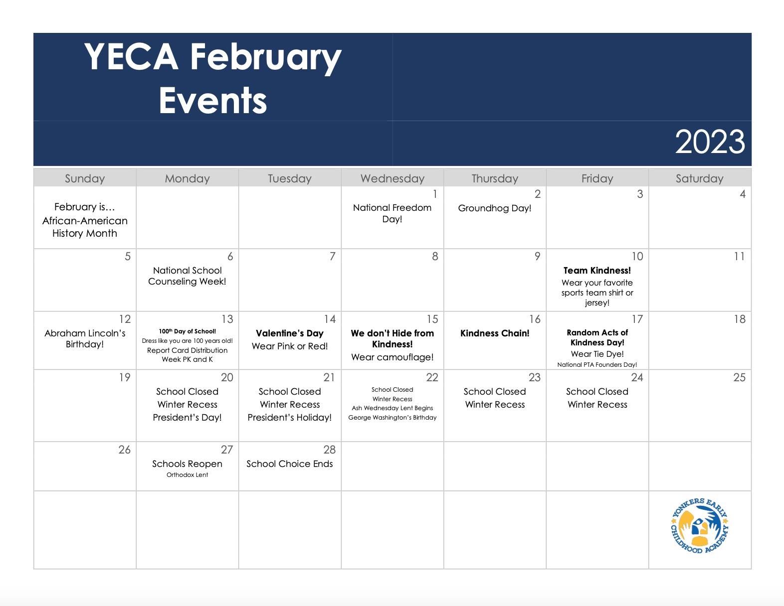  YECA February Events